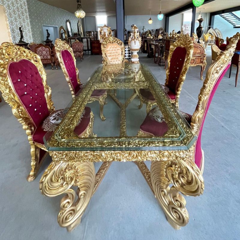 table-a-manger-baroque-style-louis-XV-fait-main