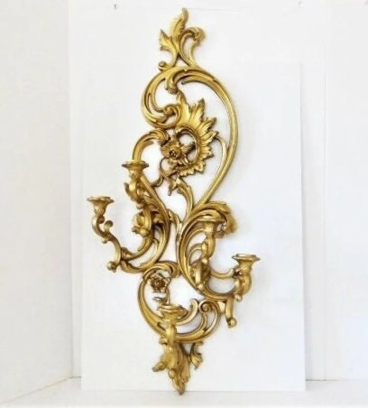 Applique Murale Baroque Antique 5 Bras