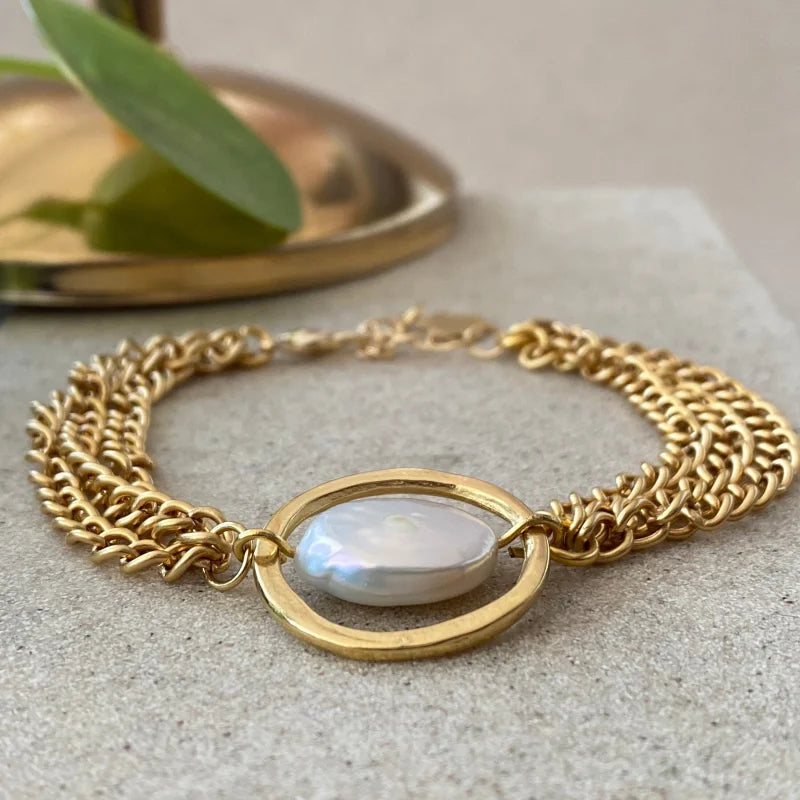 Bracelet Baroque Perle - 15,2cm