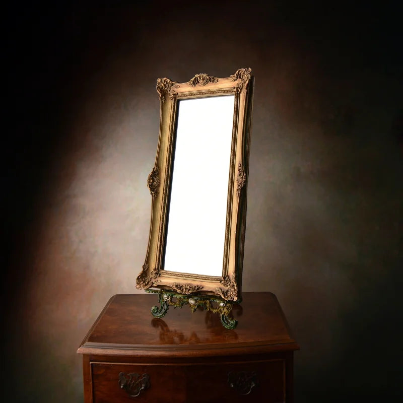 Elégant Miroir Victorien à Cadre Doré