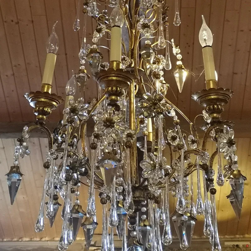 Grand Lustre en cristal style rococo/baroque