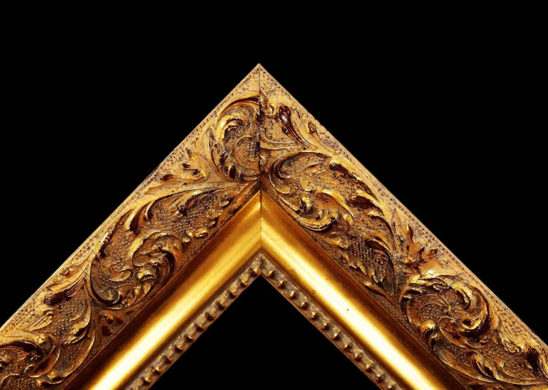 Grand miroir baroque vintage doré - 50x200cm