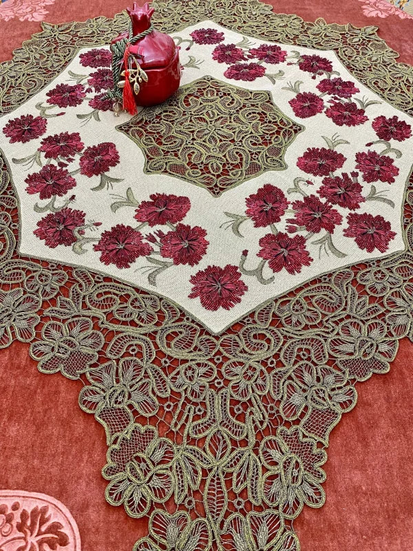 Nappe baroque faite main en dentelle