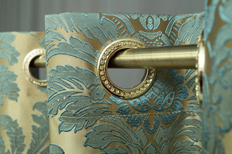 Rideaux de fenêtre ’jacquard’ brodés - 1 panneau (100 cm) / 101