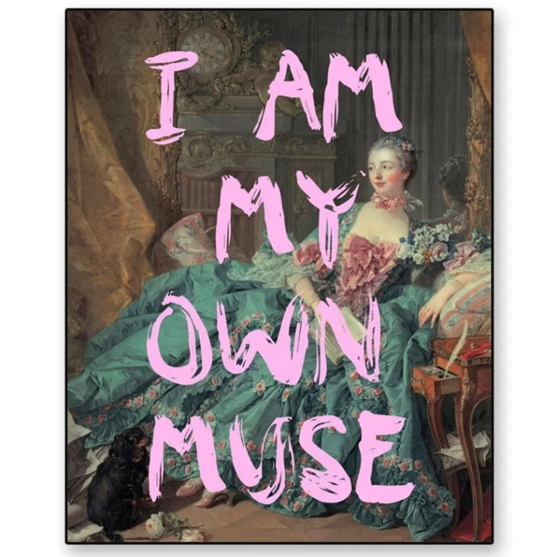 Tableau Baroque ’Muse’ - 20x30cm Sans cadre