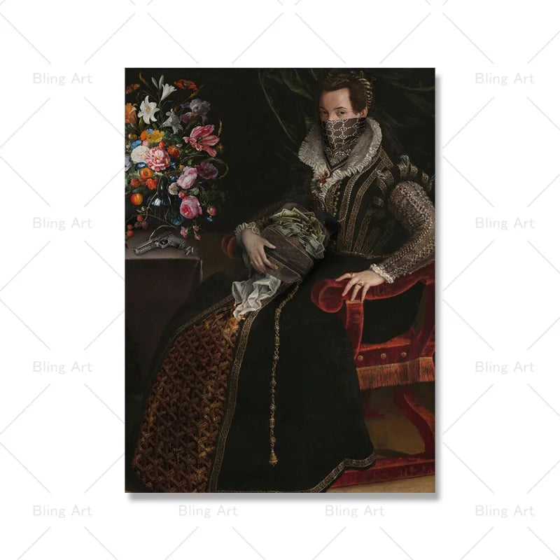 Tableaux Baroque Gangster - 13x18cm / Don