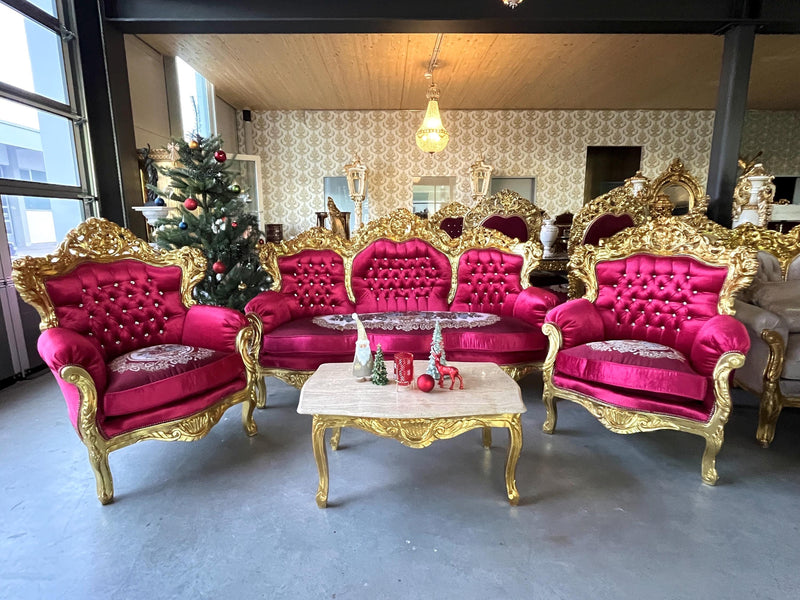 salon-baroque-style-louis-XV-canape-2-fauteuil-et-table-basse-en-marbre