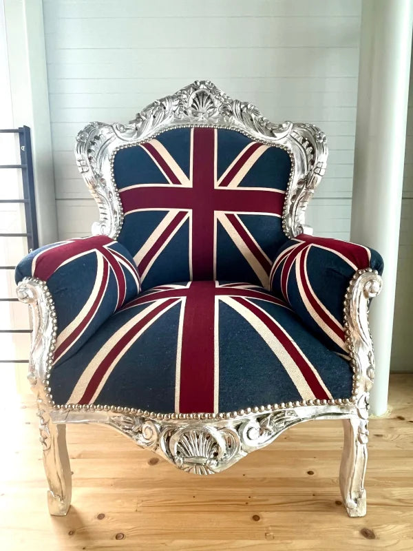 Fauteuil coloré de style baroque - Angleterre