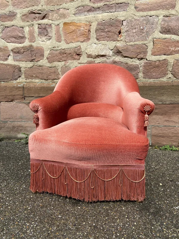 Fauteuil crapaud vintage des années 1950