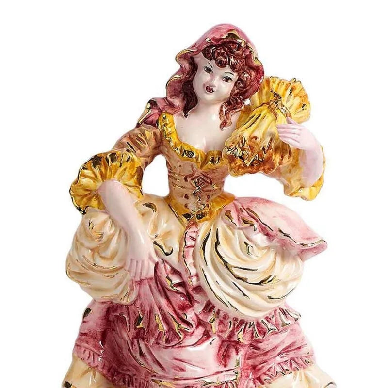femme à la gerbe de blé en ceramique style XVIIIe siècle