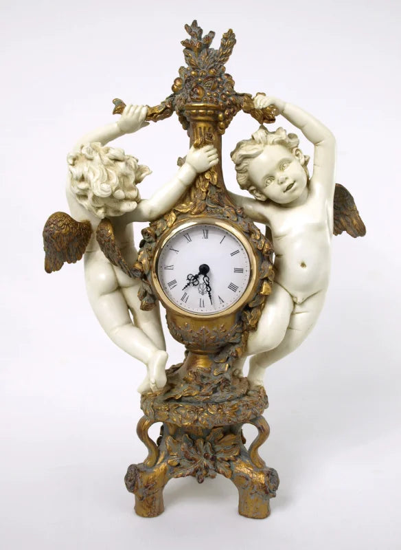 Horloge de cheminée Moisson de Chérubins