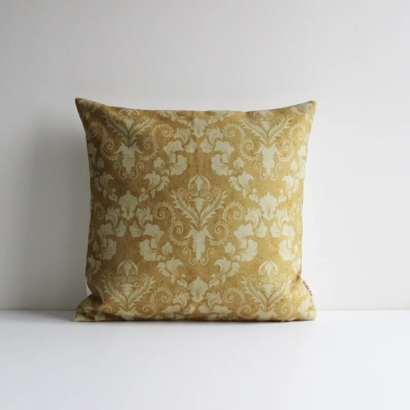 Housse de coussin rétro baroque doré - 40x40cm / Recto uniquement