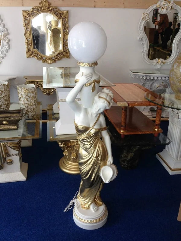 Lampadaire Baroque Statue de femme 170cm