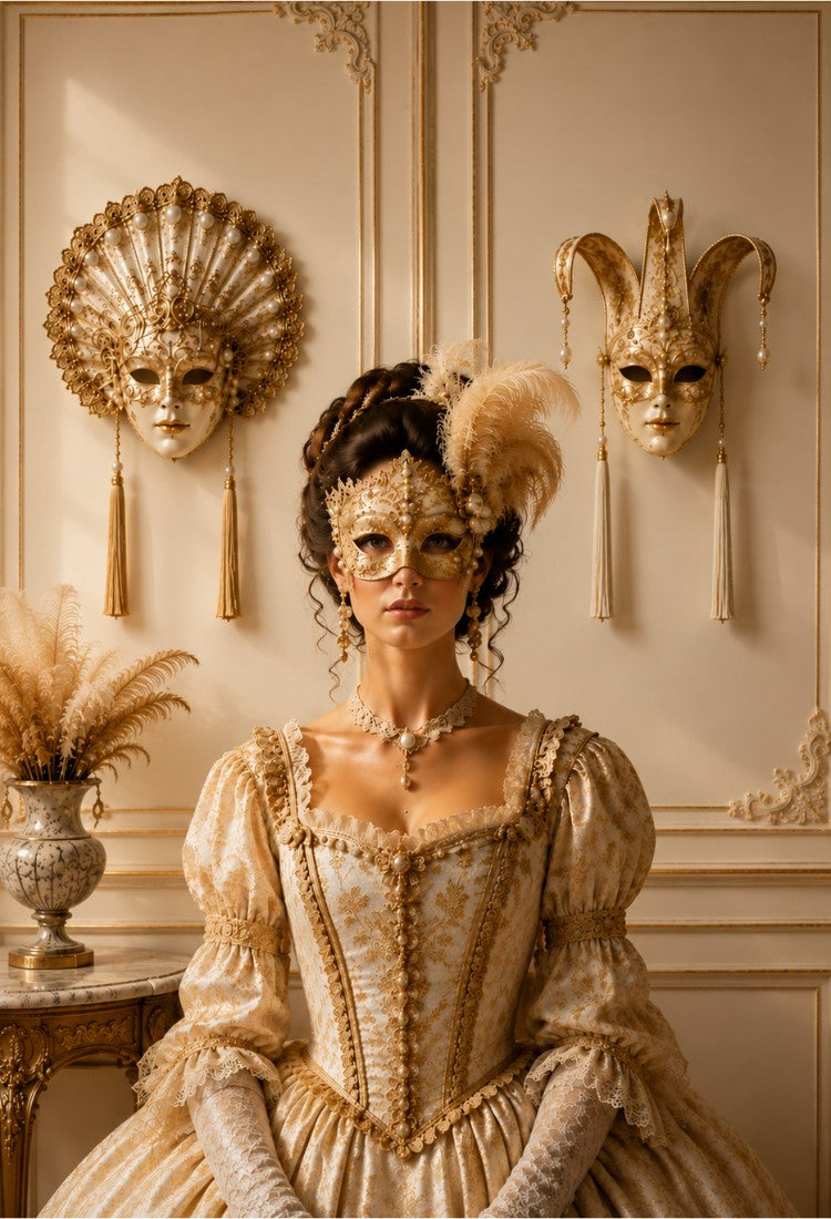 masques-venitiens-fait-main-a-venise-avec-certificat-d'authenticité / masque-venitien-haut-de-gamme / masques-venitiens-decoration-murale