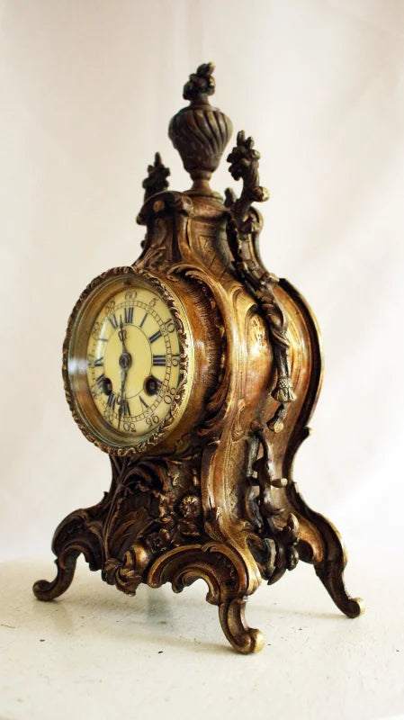 Pendule Art Nouveau / Rococo Bronze Massif