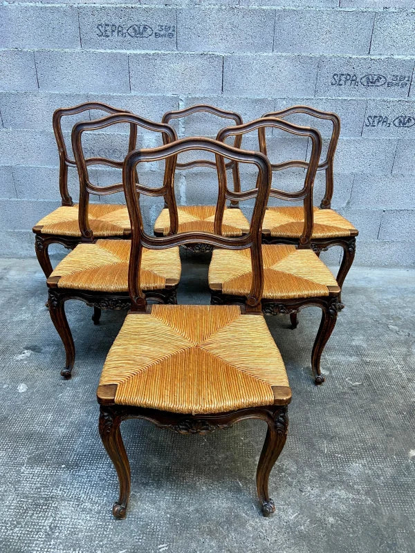Set de 6 chaises Baroque style Louis XV
