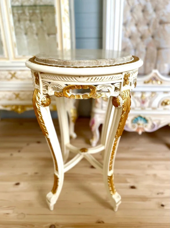 Table d’appoint en marbre de style Baroque