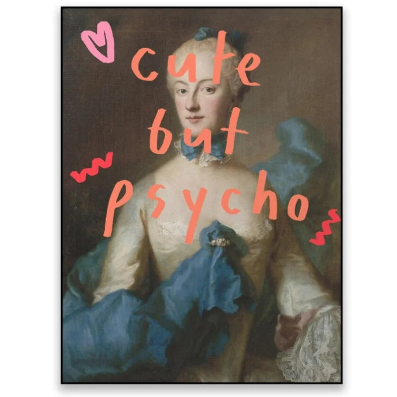 Tableau Baroque ’Psycho’ - 20x30cm